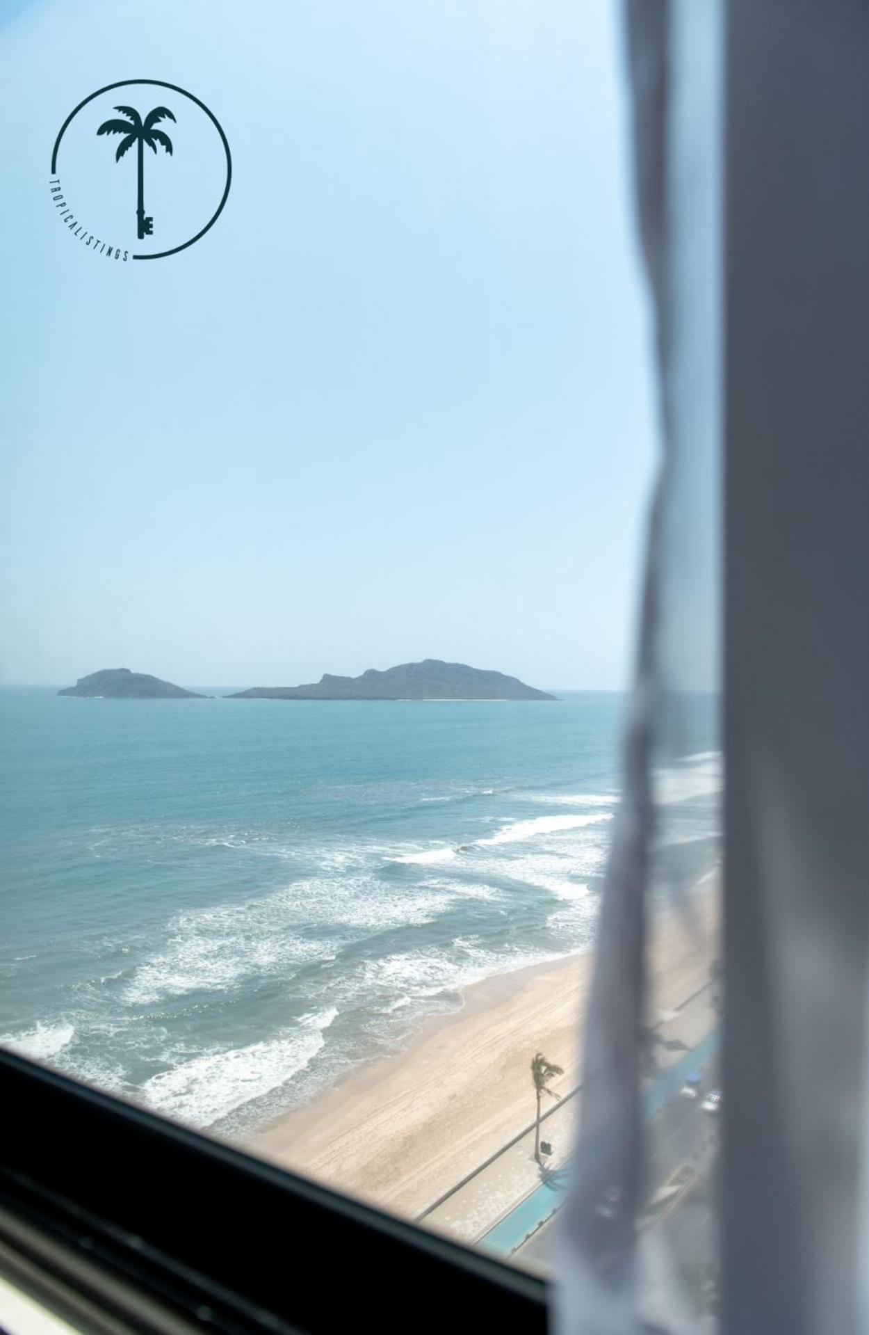 Terraza Con Vista Al Mar, Bbq Y Piscina Apartment Mazatlan Bagian luar foto
