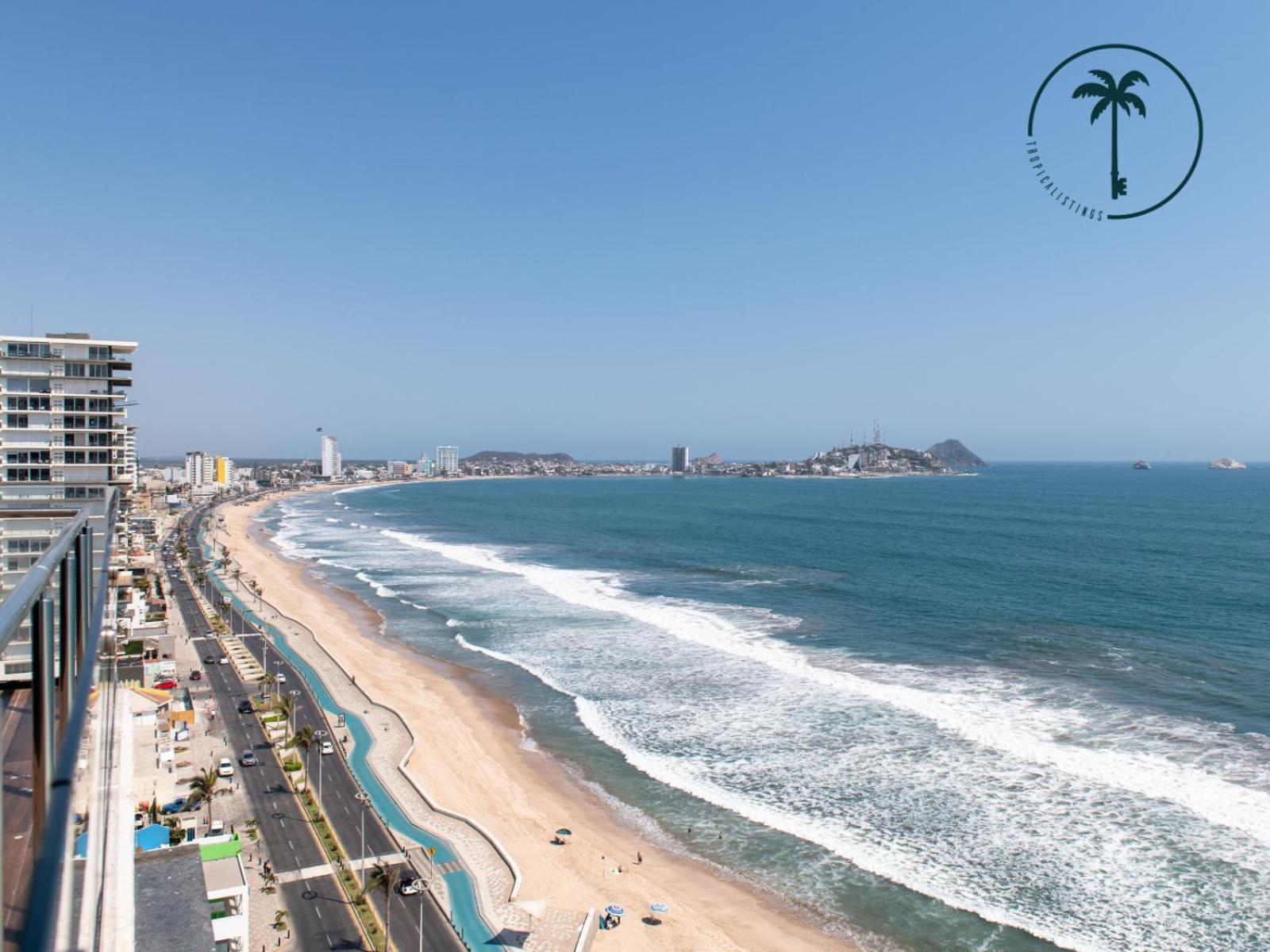 Terraza Con Vista Al Mar, Bbq Y Piscina Apartment Mazatlan Bagian luar foto