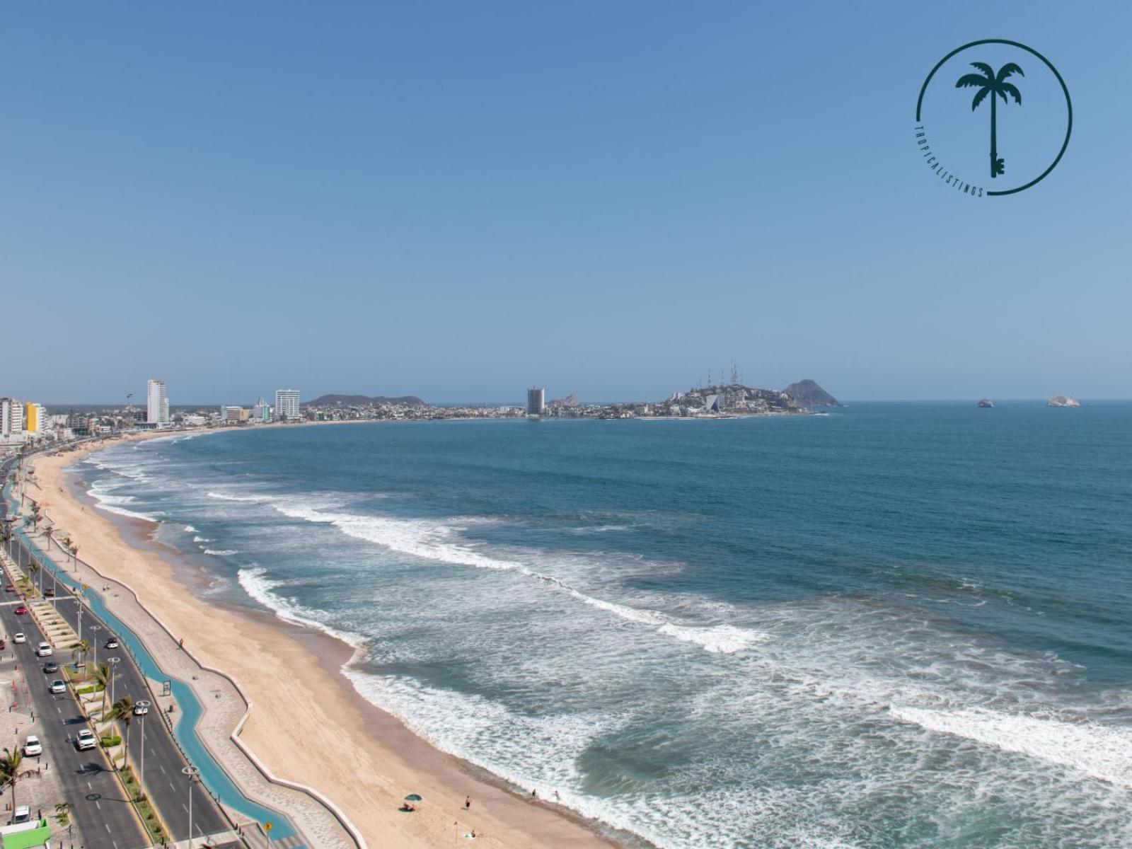Terraza Con Vista Al Mar, Bbq Y Piscina Apartment Mazatlan Bagian luar foto