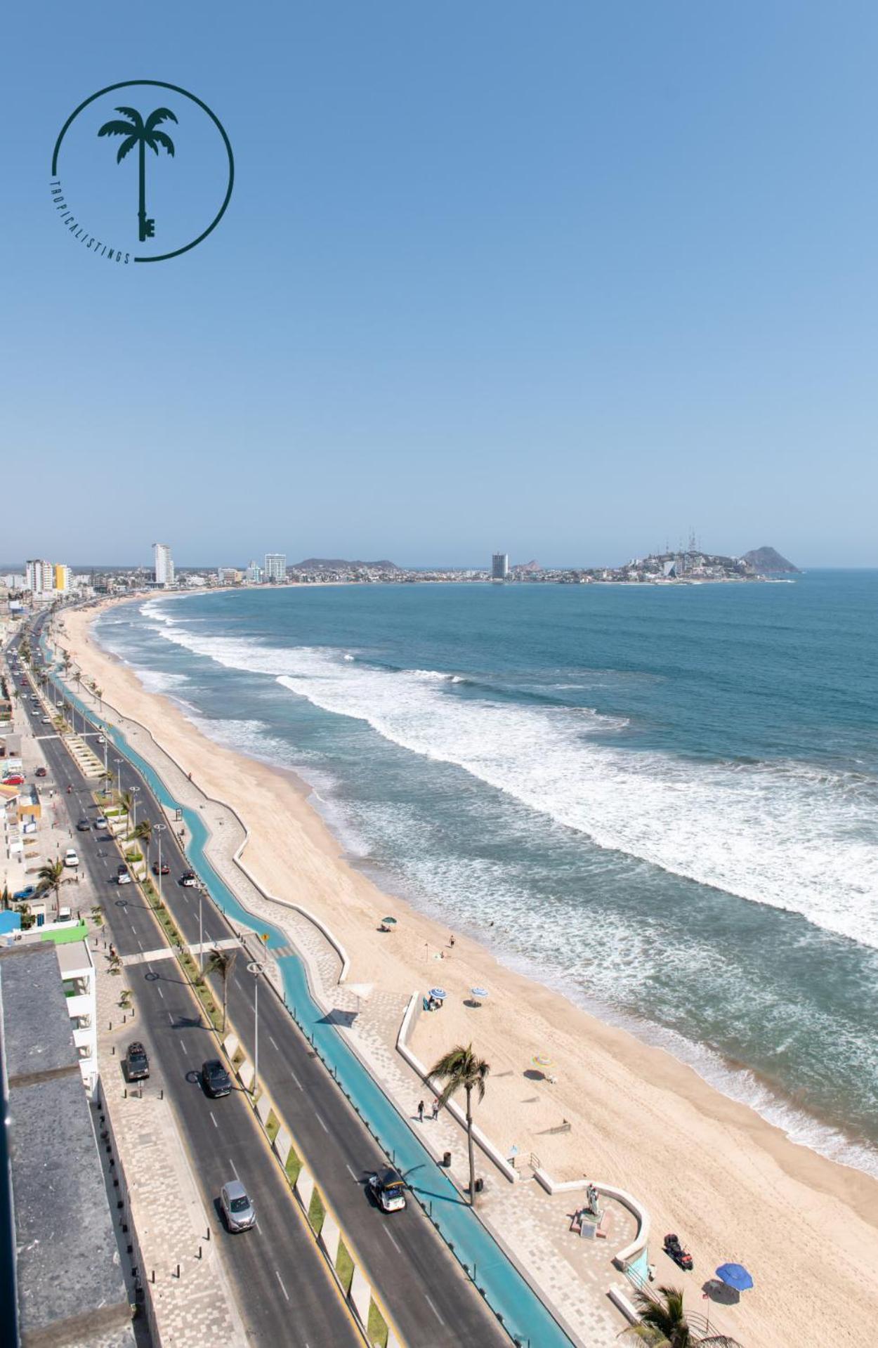 Terraza Con Vista Al Mar, Bbq Y Piscina Apartment Mazatlan Bagian luar foto